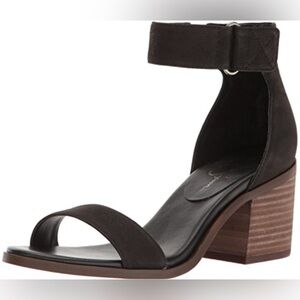 Jessica Simpson Black and Brown Block Heel Boots